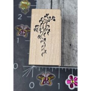 Art Impressions Leafy Ivy Corner C1740 1998 Rubber Stamp Wood #U106